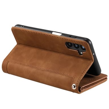 För Samsung Galaxy S25 5G Fodral med Dragkedja och 9 Kortplatser