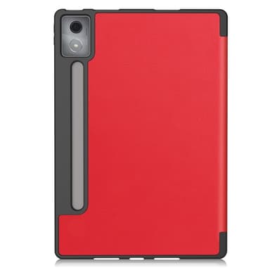 För Lenovo Idea Tab Pro Fodral Tri-Fold Stativ Skal med pennhållare - Röd