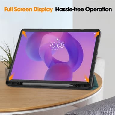 För Lenovo Idea Tab Pro Fodral Tri-Fold Stativ Skal med pennhållare