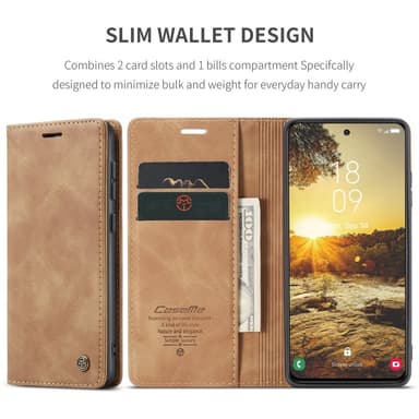 CASEME Plånboksfodral Samsung Galaxy S25+ (S25 Plus) - Brun