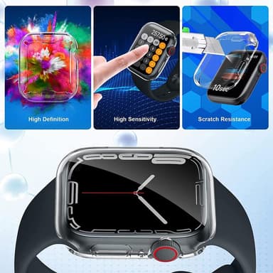 Skyddande Transparant Skal TPU för Apple Watch Series 7 45mm