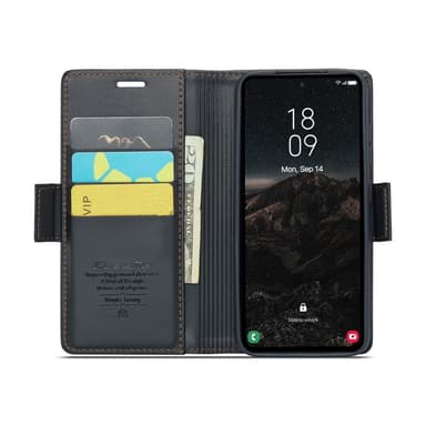 CASEME Plånboksfodral Samsung Galaxy S25 - Svart