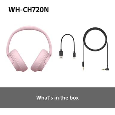 Sony WH-CH720N trådlösa around-ear hörlurar (rosa)