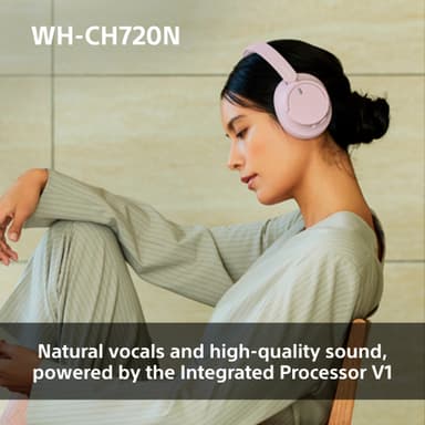 Sony WH-CH720N trådlösa around-ear hörlurar (rosa)
