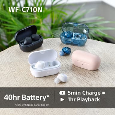 Sony WF-C710N true wireless in-ear hörlurar (glas blå)