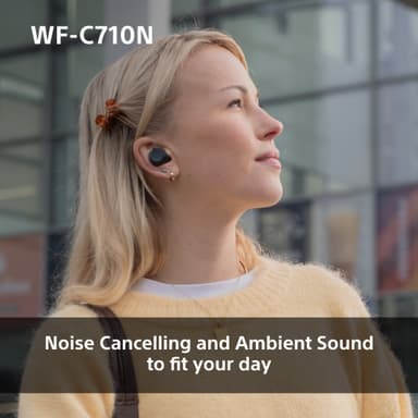 Sony WF-C710N true wireless in-ear hörlurar (vita)