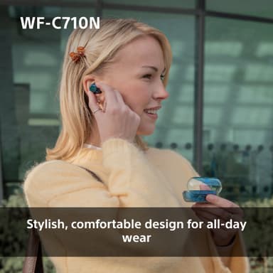 Sony WF-C710N true wireless in-ear hörlurar (glas blå)