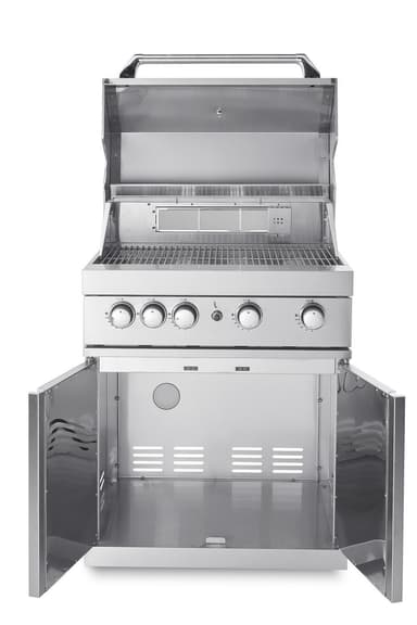 Fristående Gasolgrill med 4 effektiva brännare och infravärme - Stainless