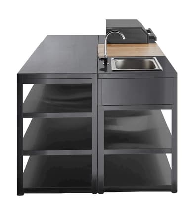 Nordic Line Black - Utekök Arbetsbänk 180 cm