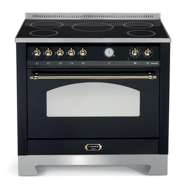 Lofra - Dolce Vita 90 cm (1 ugn) (Svart/Mässing) Induktion