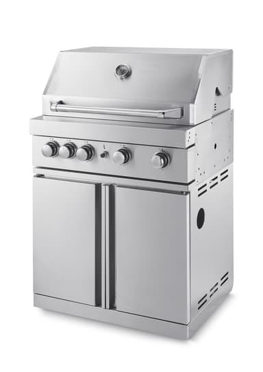 Fristående Gasolgrill med 4 effektiva brännare och infravärme - Stainless