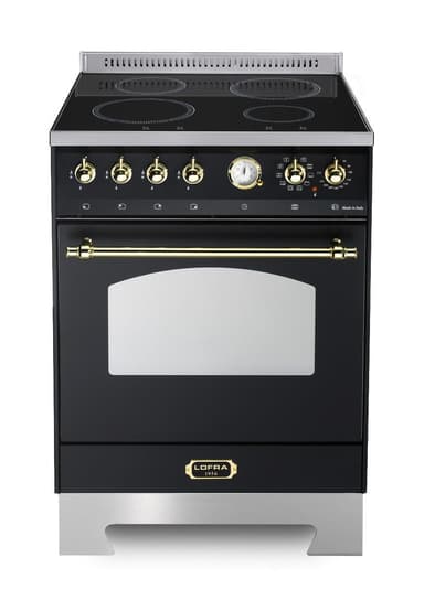 Lofra - Dolce Vita 60 cm (1 ugn) (Svart/Mässing) Induktion