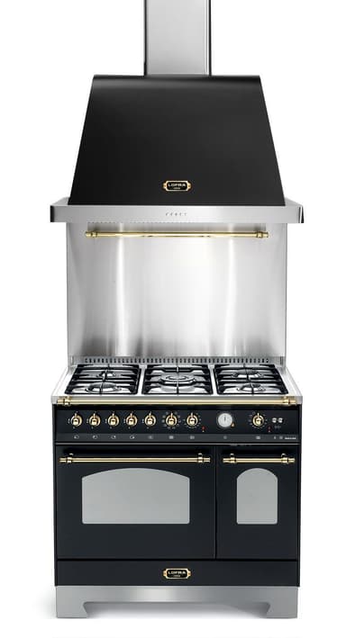 Lofra - Dolce Vita 90 cm (2 ugnar) (Svart/Mässing) Gas
