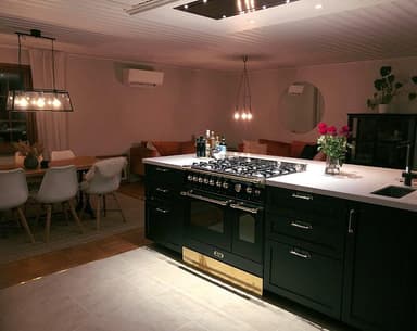 Lofra - Dolce Vita 90 cm (2 ugnar) (Svart/Mässing) Gas
