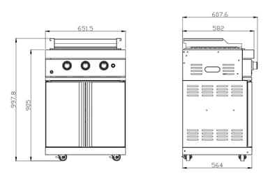 Teppanyaki Modul - Stainless