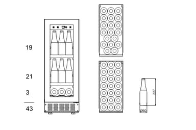 Inbyggbar ölkyl / dryckeskyl - BeerServer 30 Stainless