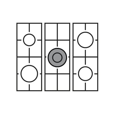Spis - Dolce Vita 90 cm (2 ugnar) (Svart/Krom) Gas