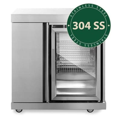 Myoutdoorkitchen - Modul med kylskåp och förvaringsskåp
