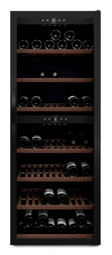 Fristående vinkyl - WineExpert 126 Fullglass Black