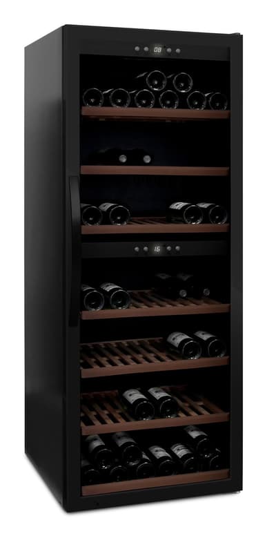Fristående vinkyl - WineExpert 126 Fullglass Black