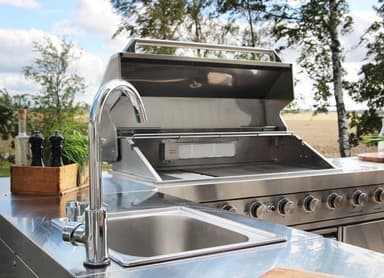Modul med diskbänk och förvaringsskåp - Stainless