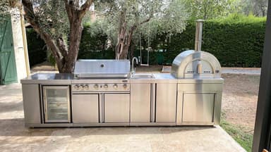 Modul vedeldad pizzaugn - Naples - Stainless