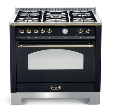 Lofra - Dolce Vita 90 cm (1 ugn) (Svart/Mässing) Gas