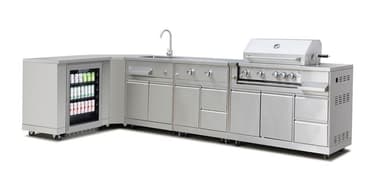 Myoutdoorkitchen - Inox Range - Fristående gasgrill med 4 brännare och infravärme