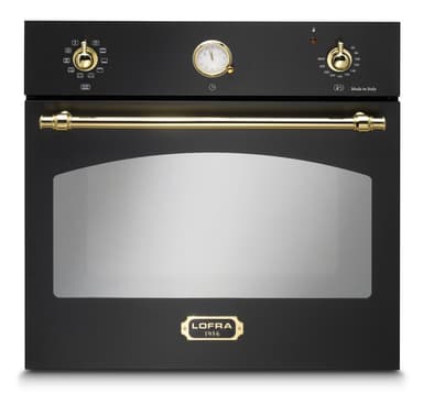 Inbyggbar ugn Dolce Vita 60 cm (Svart/Mässing)