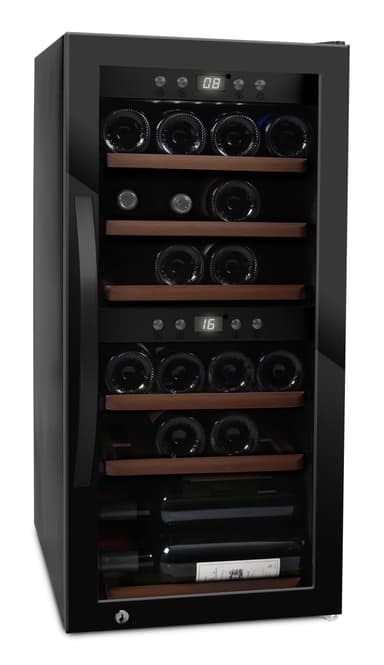 Fristående vinkyl - WineExpert 24 Fullglass Black