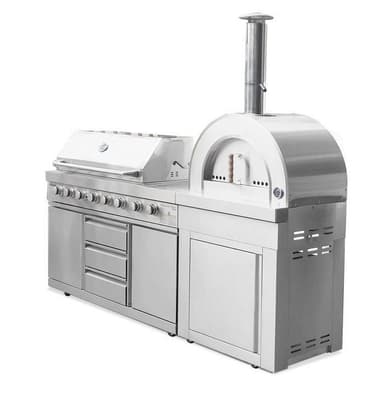 Modul vedeldad pizzaugn - Naples - Stainless