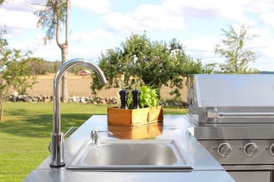 Modul med diskbänk och förvaringsskåp - Stainless