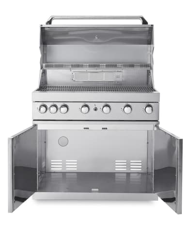 Fristående Gasolgrill med 6 brännare och infravärme - Stainless