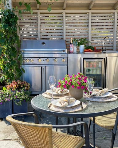 Fristående Gasolgrill med 6 brännare och infravärme - Stainless