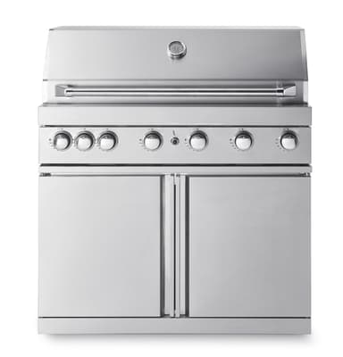 Fristående Gasolgrill med 6 brännare och infravärme - Stainless