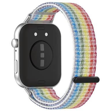 Nylonarmband med kardborre till Huawei Fit 3 - Regnbåge