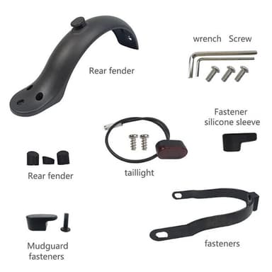Stänkskyddskit Xiaomi M365 / Essential / 1S Scooter / Pro 2 / Xiaomi Mi Electric Scooter 3