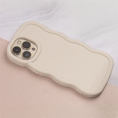 Candy Curly Bakskal till iPhone 16 Plus - Beige