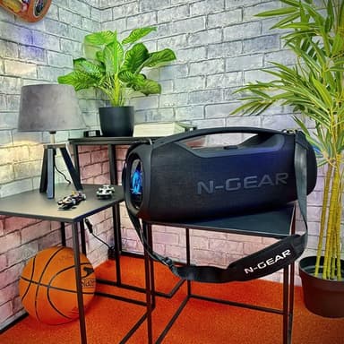 N-GEAR NRG500 Bluetooth-högtalare med mikrofon och IPX5-vattentålighet