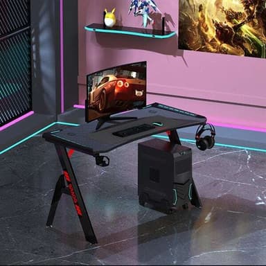Gamingbord med RGB - Svart