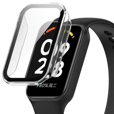 Skyddskal med härdad film för Xiaomi Band 8 Active och Redmi Band 2 - Klar