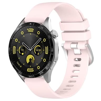 Silikonarmband 18mm till Huawei Watch GT 4 41mm -Rosa
