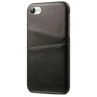 Retro skal med kortplatser iPhone 16e - Mörkgrå