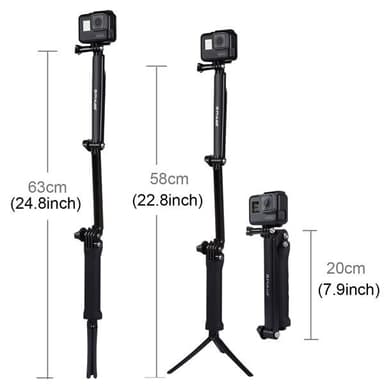 3-vägs Selfie Stick GoPro HERO