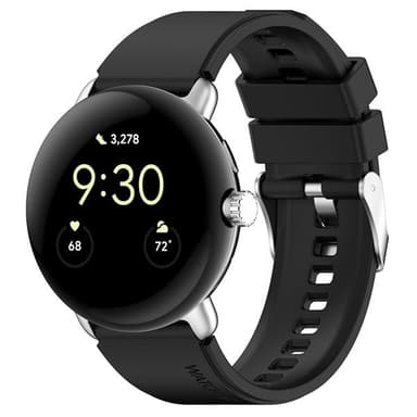 Silikonarmband till Google Pixel Watch 1 / 2 - Svart