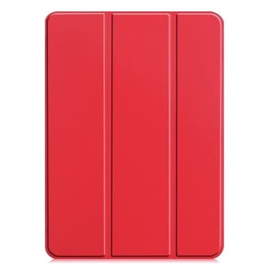 Konstläderfodral med ställ till iPad 13 (2024) - Röd