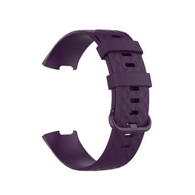 Silikonarmband Fitbit Charge 4 / Charge 3 / Charge 3 SE - stl. S Mörklila