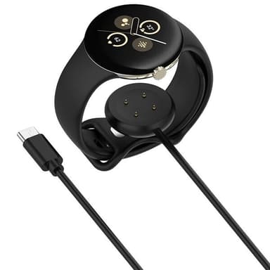 Laddkabel med USB-C och magnetkontakt för Fitbit Ace LTE och Google Pixel Watch