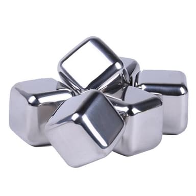 Rostfria iskuber 6-pack - BPA-fritt rostfritt stål