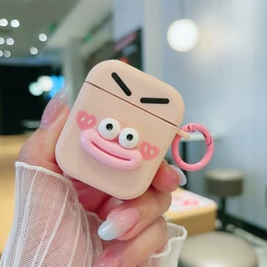 3D Emoji Fodral till AirPods 1 / 2 - Rosa